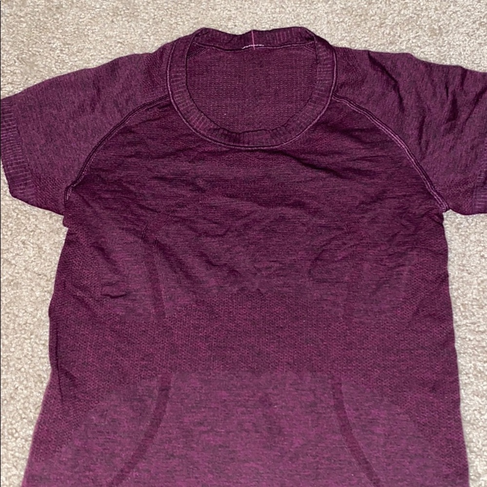 Lululemon Size 2 Deep Purple Swiftly Tech Tee